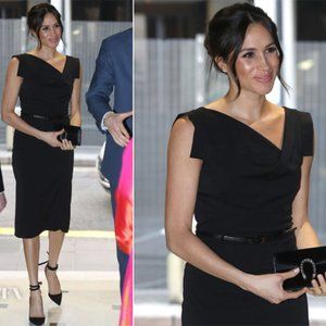 Black Halo Jackie O Sheath Dress in Eclipse (Navy)